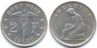 Belgien - Belgium 2 Francs - Belgie Albert I. 1909-1934 - <i>1920 in 1930 umgeschnitten<i> -