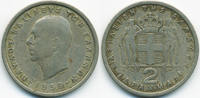 Griechenland - Greece 2 Drachmen Paul I. 1947-1964 -
