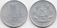 DDR 1 Pfennig Aluminium -
