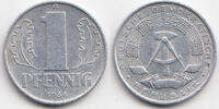 DDR 1 Pfennig Aluminium -