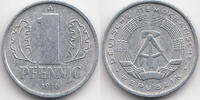 DDR 1 Pfennig Aluminium -