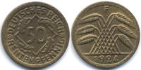 Weimarer Republik 50 Rentenpfennig Kupfer/Aluminium -
