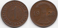 Weimarer Republik 1 Reichspfennig Kupfer -