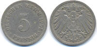 Kaiserreich 5 Pfennig großer Adler - Kupfer/Nickel -