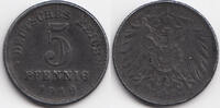 Ersatzmünze 1.WK 5 Pfennig Eisen -
