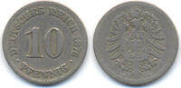 Kaiserreich 10 Pfennig kleiner Adler - Kupfer/Nickel -