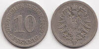 Kaiserreich 10 Pfennig kleiner Adler - Kupfer/Nickel -