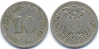 Kaiserreich 10 Pfennig großer Adler - Kupfer/Nickel -