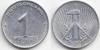 DDR 1 Pfennig Aluminium -