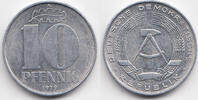 DDR 10 Pfennig Aluminium -
