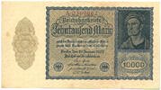 Deutsches Reich Inflation 1919-1924 10 000 Mark Rosenberg Nr. 69a – Reichsdruck KN 7stellig -