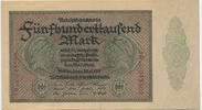 Deutsches Reich Inflation 1919-1924 500 000 Mark Rosenberg Nr. 87e – Firmendruck KN 2xVS FZ AB -