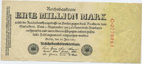 Deutsches Reich Inflation 1919-1924 1 Million Mark Rosenberg Nr. 92a – Reichsdruck Serie C Variante 5 tief -