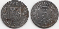 Schlesien 5 Pfennig Ziegenhals - Eisen 1918 (Funck 624.4) -