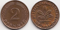 BRD 2 Pfennig Kupfer -
