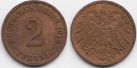 Kaiserreich 2 Pfennig großer Adler - Kupfer -