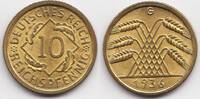 Weimarer Republik 10 Reichspfennig Kupfer/Aluminium -