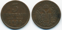 Haus Habsburg – Lombardei Venetien 3 Centesimi Franz Joseph I. 1848-1916 -