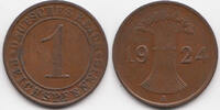 Weimarer Republik 1 Reichspfennig Kupfer -