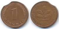 BRD 1 Pfennig Stahl/kupferplattiert – Zainende -