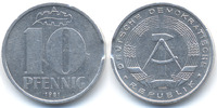 DDR 10 Pfennig Aluminium – Zainende -