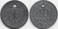 Hessen/Nassau Frankfurt - Zink 1917 (Funck 136.1Ae) 10 Pfennig 1917 gutes sehr schön+