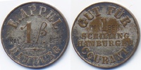 Hamburg - Hamburg Gut für 1/2 Schilling E. Appel Hamburg (Menzel 10447.5) -