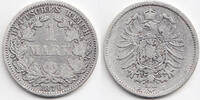Kaiserreich 1 Mark kleiner Adler - Silber -