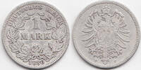 Kaiserreich 1 Mark kleiner Adler - Silber -