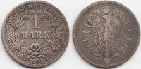 Kaiserreich 1 Mark kleiner Adler - Silber -