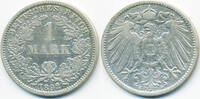 Kaiserreich 1 Mark großer Adler - Silber -