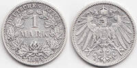 Kaiserreich 1 Mark großer Adler - Silber -