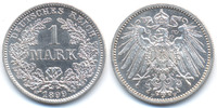 Kaiserreich 1 Mark großer Adler - Silber -