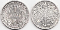Kaiserreich 1 Mark großer Adler - Silber -