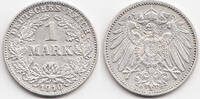 Kaiserreich 1 Mark großer Adler - Silber -