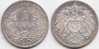 Kaiserreich 1 Mark großer Adler - Silber -
