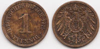 Kaiserreich 1 Pfennig großer Adler – Kupfer -