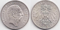 Sachsen 5 Mark Albert 1873-1902 -