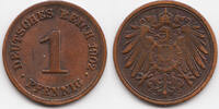 Kaiserreich 1 Pfennig großer Adler – Kupfer -