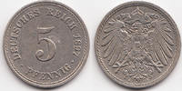 Kaiserreich 5 Pfennig großer Adler - Kupfer/Nickel -