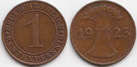 Weimarer Republik 1 Rentenpfennig Kupfer -