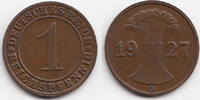 Weimarer Republik 1 Reichspfennig Kupfer -