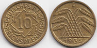 Weimarer Republik 10 Reichspfennig Kupfer/Aluminium -