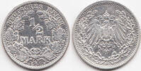 Kaiserreich 1/2 Mark Silber -