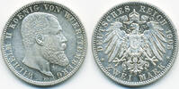 Württemberg 2 Mark Wilhelm 1891-1918 -