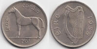 Irland - Ireland 1/2 Crown Republik Irland seit 1949 - Irisches Jagdpferd -