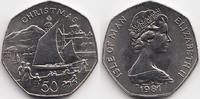 Insel Man - Isle of Man 50 Pence Weihnachten -
