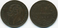 Italien - Italy 10 Centesimi Viktor Emanuel II. 1861-1878 -