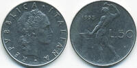 Italien - Italy 50 Lire Republik seit 1946 -