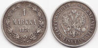 Finnland - Finland 1 Markkaa Alexander II. von Russland 1855-1881 -